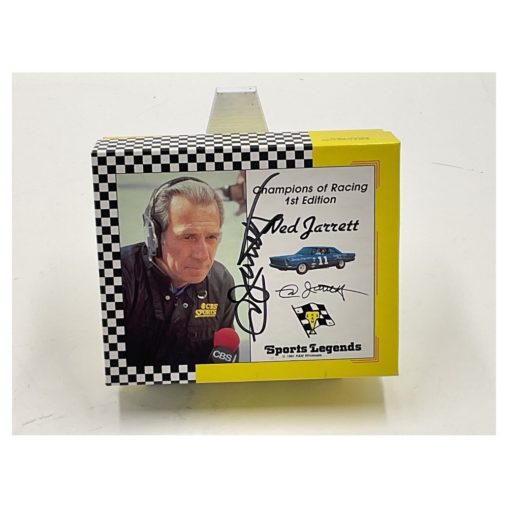 Sports Legends Ned Jarrett Signed Racing Cards 1st Edition